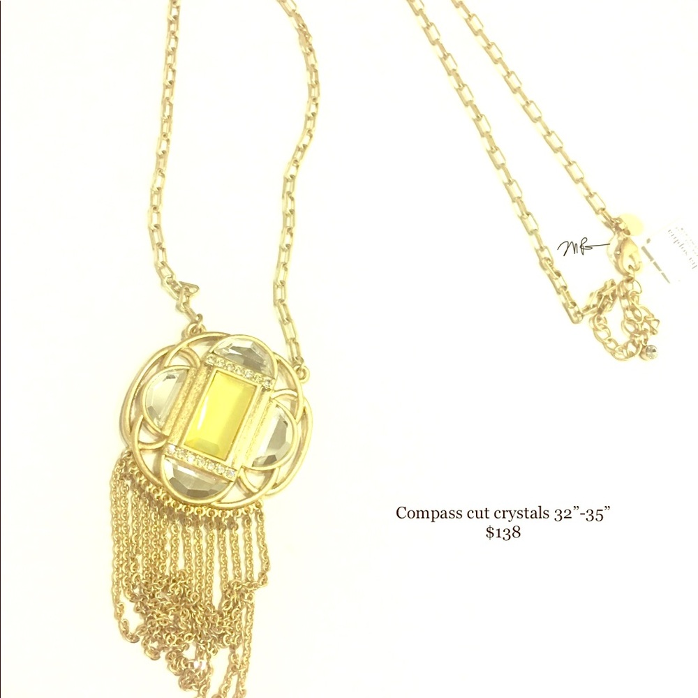 Compass Cut Crystals Lia sophia Necklace
